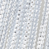 Fadenvorhang weiß mit Lurex versch. Breiten